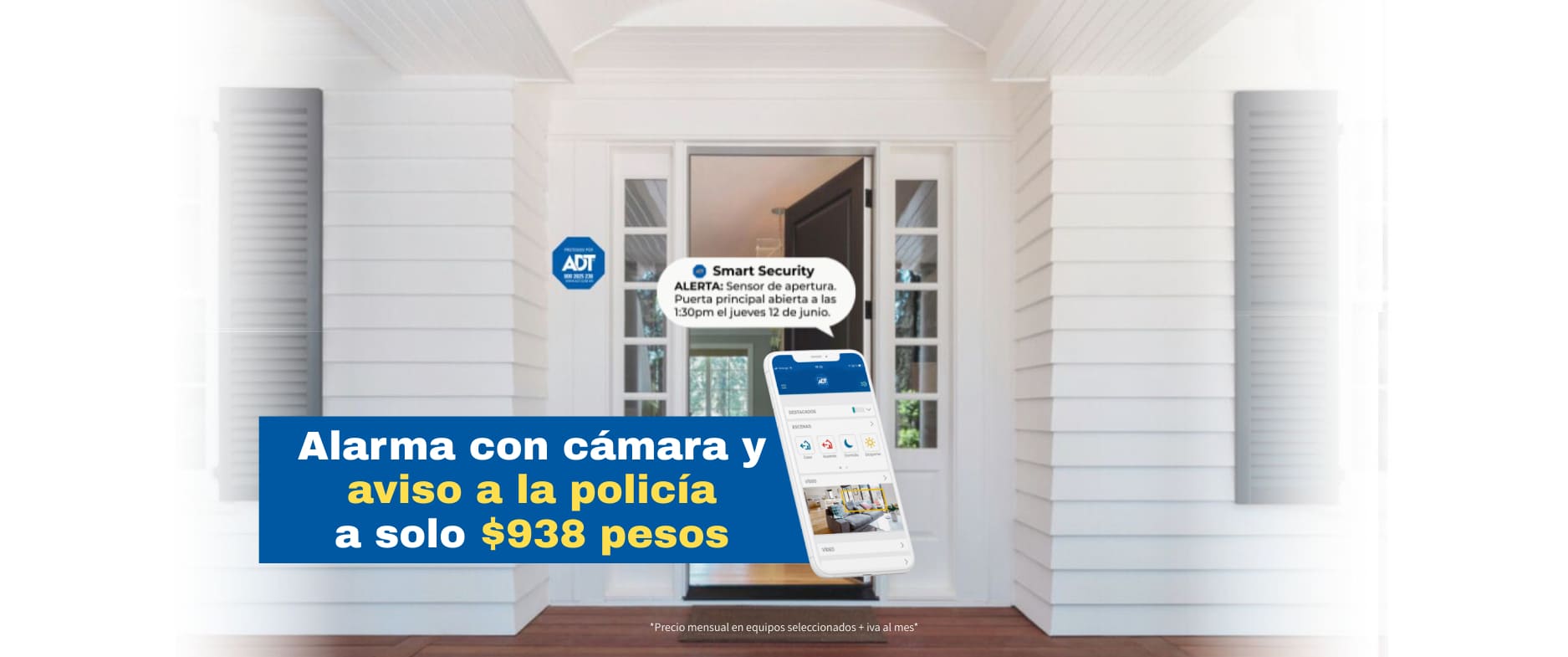 Alarmas de hogar ADT
