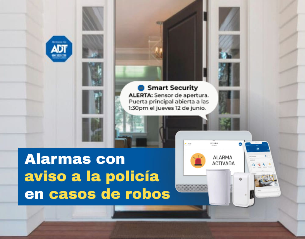 Alarmas con aviso a la policía en casos de robos